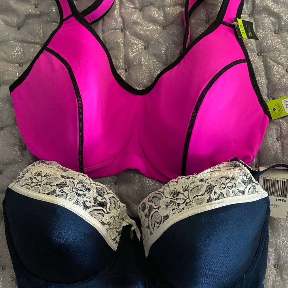Brand new bra and sports bra bundle size 36D
